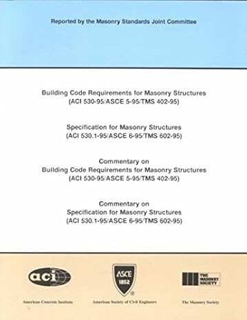 building code requirements for masonry structures specification for masonry structures commentary on building