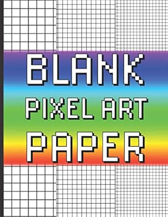 blank pixel art paper pixelart coloring sketchbook with a progressively tighter grid to increase the level of