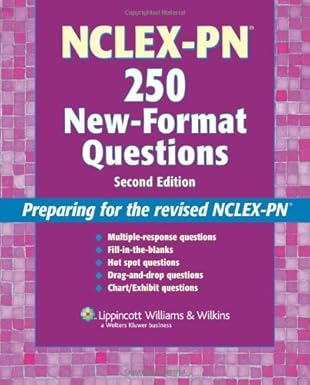 nclex pn 250 new format questions 2nd edition springhouse 1582555346, 978-1582555348