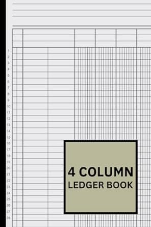 4 column ledger book ledger book income and expense log book account ledger book for personal use 6x9 inches