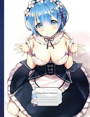 composition notebook rem rzr reramzerro a10 8 5x11 inches 110 page exercise book for children girls holiday