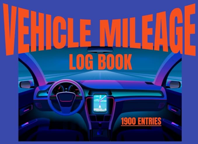 vehicle mileage log book easy to use 1900 entries these mileage log books capture all that is required for