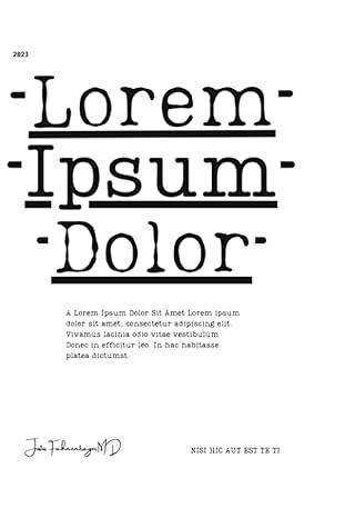 lorem ipsum dolor sit amet consectetur adipiscing elit 1st edition justus fahnentrager m.d. 979-8860039452