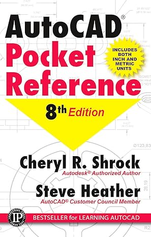 autocad pocket reference 8th edition cheryl r. shrock, steve heather 0831136278, 978-0831136277