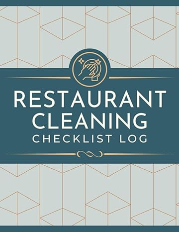 restaurant cleaning checklist log daily weekly and monthly sanitation activity tracker organizer for culinary