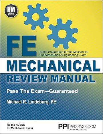fe mechanical review manual new edition by lindeburg pe michael r paperback new edition michael r lindeburg,