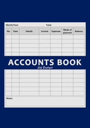 accounts book self employed a5 simple accounting bookkeeping ledger for small businesses sole traders and