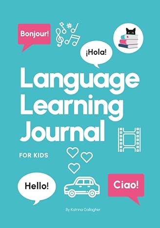 language learning journal for kids planner and study notebook for children to learn a foreign language 1st