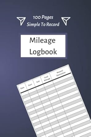 mileage logbook record odometer readings for your vehicle a simple way to track mileage for business and tax