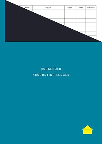 household accounting ledger large format / easy read simple debit and credit home accounts book 1st edition