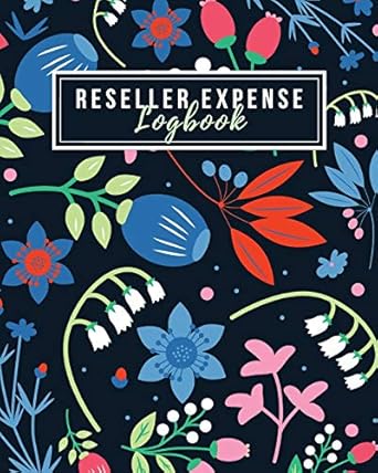 reseller expense logbook all in one expense ledgers for resellers keep track of monthly sourcing expenses