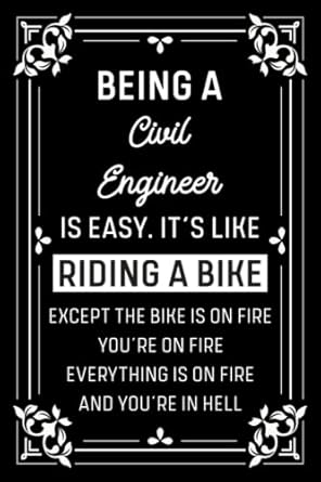 civil engineer a journal for all civil engineer of the office funny 100 6x9 pages notebook for civil engineer