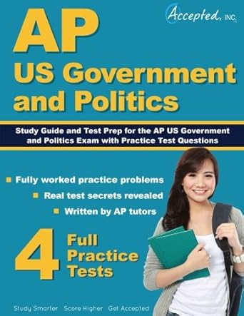 ap us government and politics study guide test prep and practice test questions 1st edition ap us government