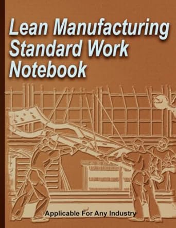 lean manufacturing standard work notebook process mapping workbook value stream mapping standard operating