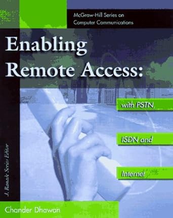 remote access networks 1st edition chander dhawan 0070167745, 978-0070167742