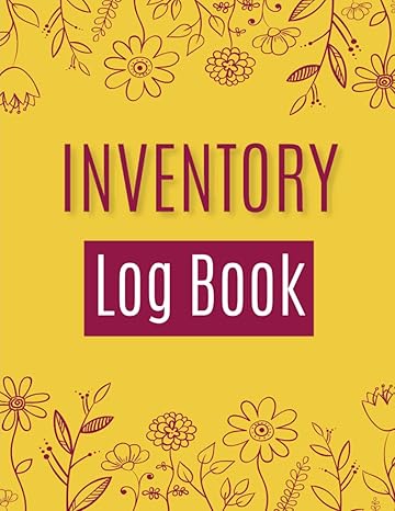 inventory log book pretty floral inventory management journal stay organized and track your business growth