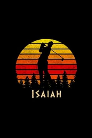 isaiah name gift personalized golf notebook planner checklist journal for sport lovers agenda a5 5 24 x 22 86