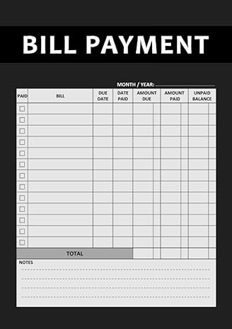 bill payment tracker monthly bill payments organiser log book a5 100 pages expense planner notebook for small