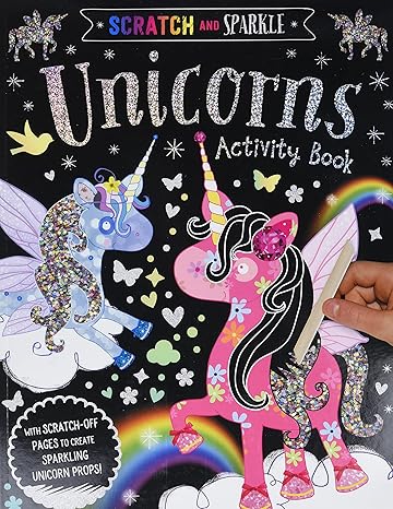 scratch and sparkle unicorns activity book 1st edition elanor best ,lara ede 1788432444, 978-1788432443