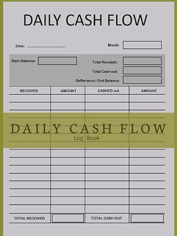daily cash flow log book a comprehensive guide to tracking your finances and achieving financial freedom for