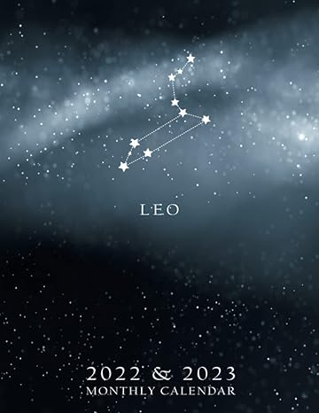 leo 2022 2023 monthly planner zodiac sign constellation astrology two year planner calendar schedule