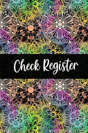 check register simple checkbook ledger transaction registers log book for persoanl or small business 1st