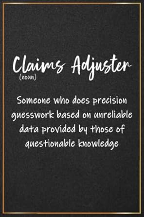 claims adjuster gifts claims adjuster notebook perfect for claims adjuster christmas and birthday gifts