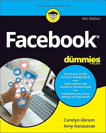 facebook for dummies 8th edition carolyn abram ,amy karasavas 1119782104, 978-1119782100