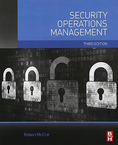 security operations management 3rd edition robert mccrie professor & chair john jay college of criminal