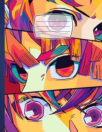 composition notebook demons slaydenr pop art wide ruled notebook for students kids and teens diary for cats