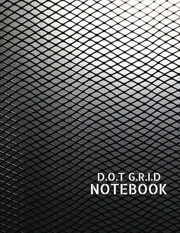 notebook dot grid journal large 109 dotted pages criss cross serrated jet black cover dot grid 4 x 4 spaced