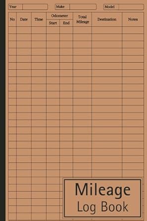 mileage log book odometer tracker for business and personal taxes 1st edition emma markle b0c2smm5zj