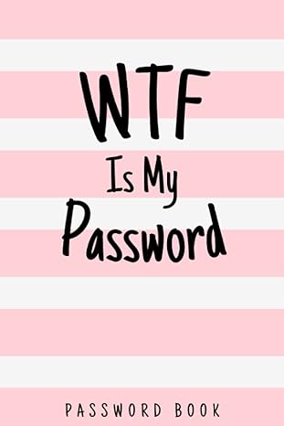 wtf is my password password book keeper data 1st edition damien smith 979-8530108334