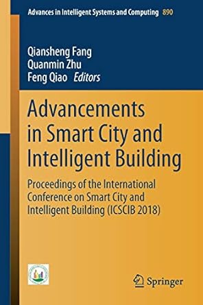 advancements in smart city and intelligent building proceedings of the international conference on smart city