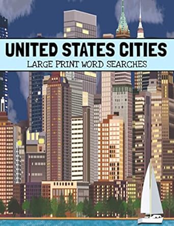 united states cities large print word searches geography word search us cities word search for adults city