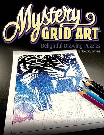 mystery grid art delightful drawing puzzles 1st edition scott c cummins 1539855368, 978-1539855361