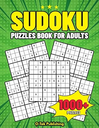 1000+ sudoku puzzles for adults and seniors over 1000 sudoku puzzles from easy to hard with solutions 1st