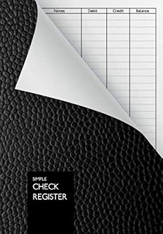 simple check register din a5 check log book debit card ledger 110 pages durable softcover 1st edition daisy