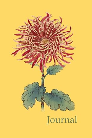 journal chrysanthemum blooms lined soft covered notebook for writing reflections and note taking 120 pages 6