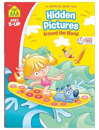 school zone hidden pictures around the world workbook puzzle book of search and find hidden picture puzzles