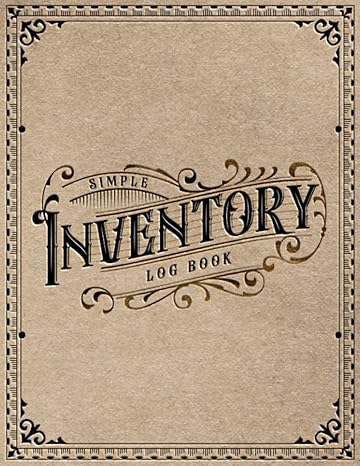 inventory log book tracker simple inventory log book for small business stock management personal and home