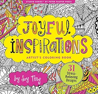 joyful inspiration adult coloring book clr edition peter pauper press 1441318798, 978-1441318794