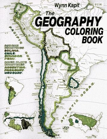 geography coloring book 1st edition wynn kapit 0060434821, 978-0060434823
