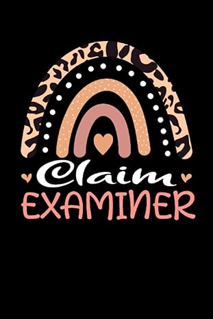 claim examiner rainbow leopard appreciation lined notebook / journal gift 120 pages 6x9 soft cover matte