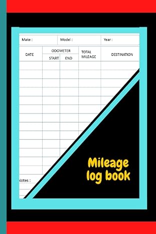 mileage log book simple journal for keeping auto mileage auto mileage tracker to record and track your daily
