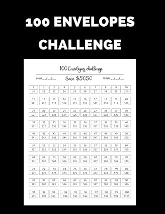 100 envelopes challenge 100 envelope savings challenge / tracker money challenge / finance challenge / cash