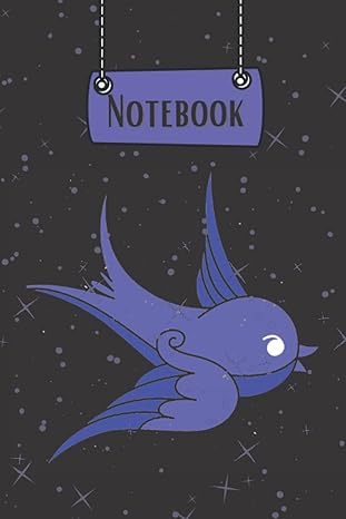 bluebird notebook nice blue bird cartoon design moderne notebook with cute bird graphic journal with cartoon
