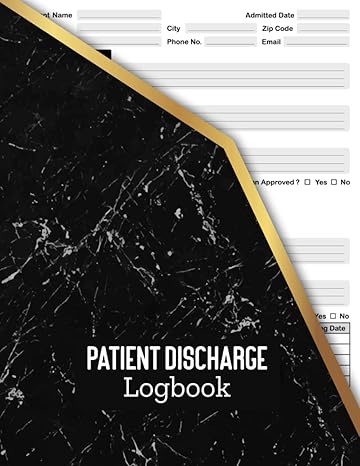 patient discharge logbook patient discharge management and record keeping log patient discharge summary and