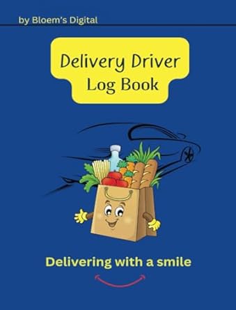 delivery driver log book/track income expenses mileage and hours for self employed delivery driver/courier