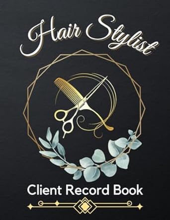 hair stylist client record book client profile tracking log book for hair salons and hair stylists organizer